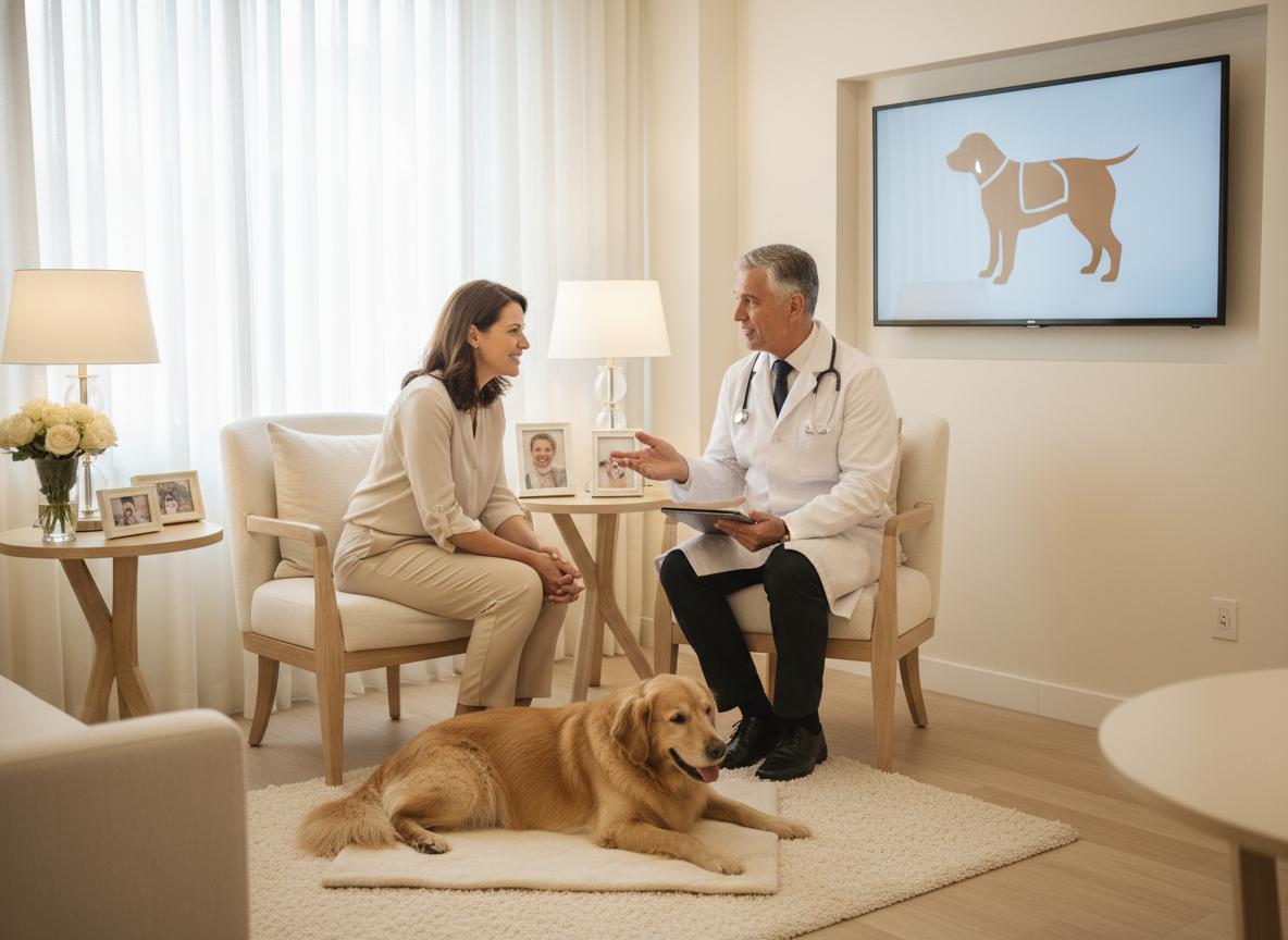 Consulta veterinária com tutores no Hospital LeVet