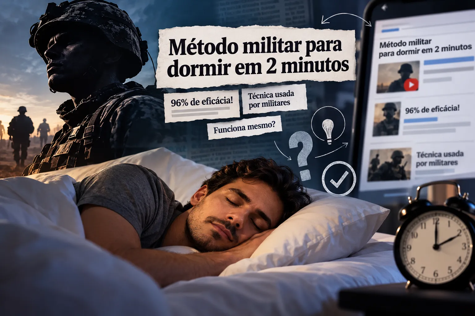 O método militar para dormir em dois minutos e o perigo da autoridade que ninguém verifica